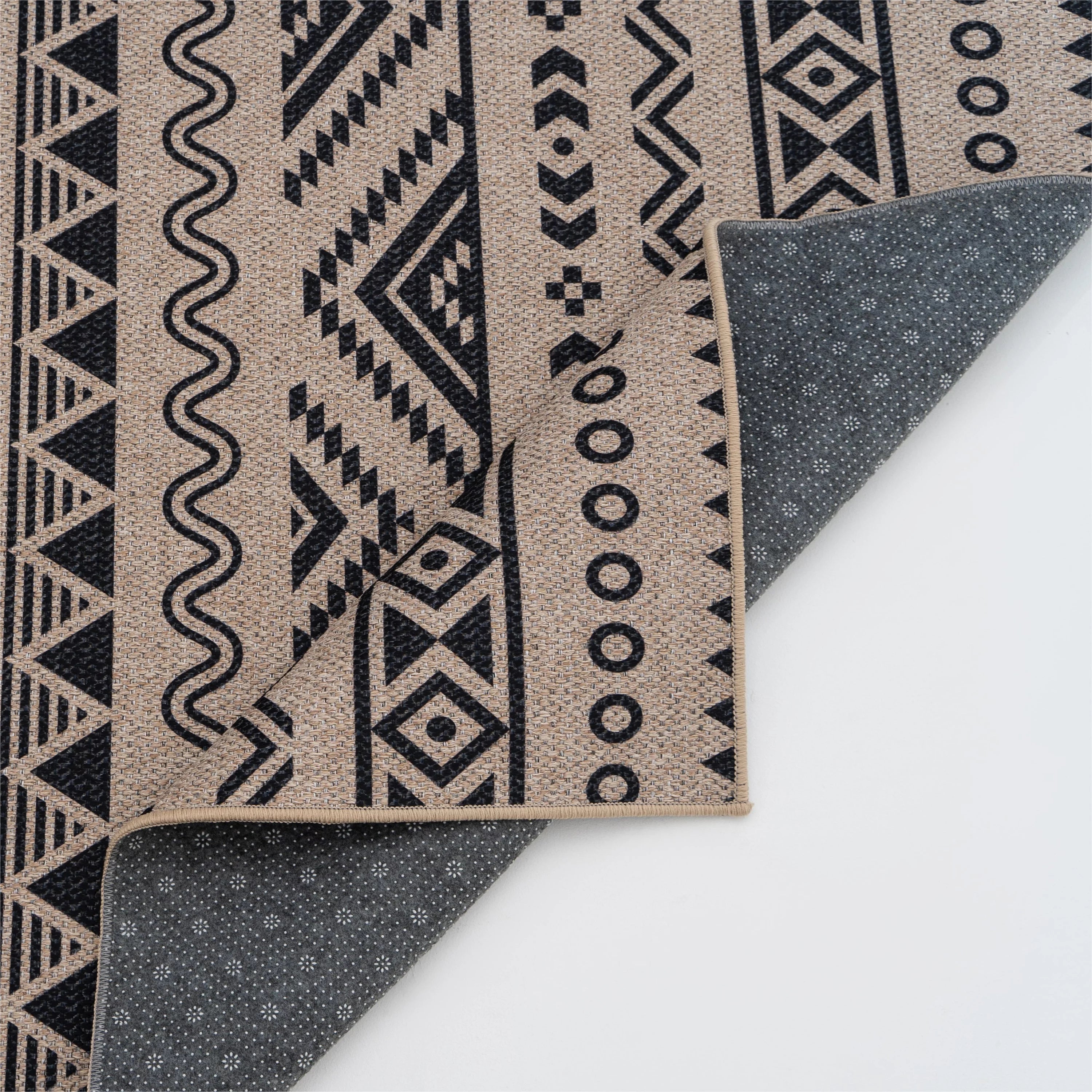 6x9 Washable Non-Slip Geometric Area Rug E539