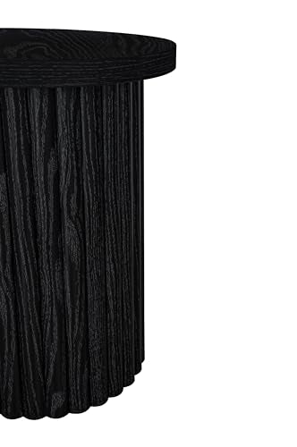 Black Wooden Nesting Coffee Table Set of 2 L130815