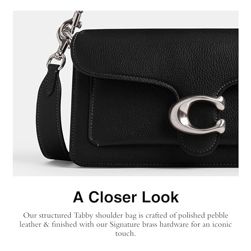 Polished Pebble Leather Shoulder Bag N12538