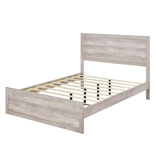 Twin Size Solid Wood Platform Bed with Trundle and Three Drawers D772
