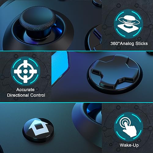 Wireless Pro Controller for Nintendo Switch 2/Switch/Lite/Switch OLED/PC with Wake-up, Turbo Vibration J618587