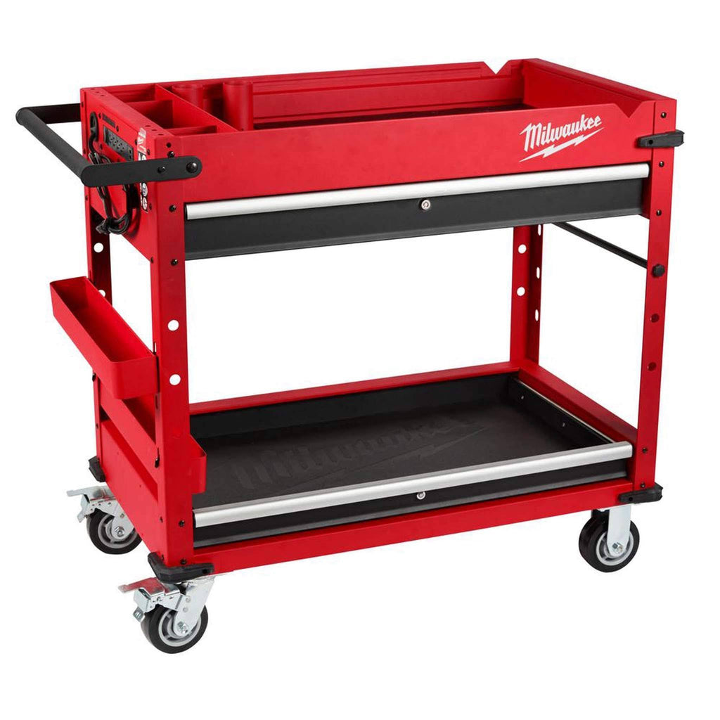 40 in. 2-Drawer Steel Work Cart P339