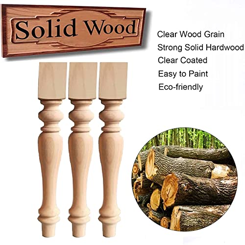 Solid Wood Furniture Legs 4pcs Wooden Table Legs Set F462003