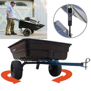 12 Cubic Foot Poly Dump Cart with Swivel Dump L798686