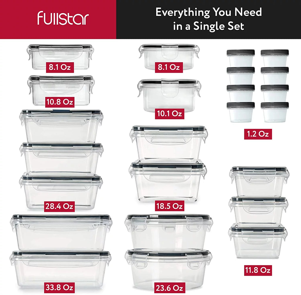 50 Pcs Airtight Food Storage Container Set with Lids N7711