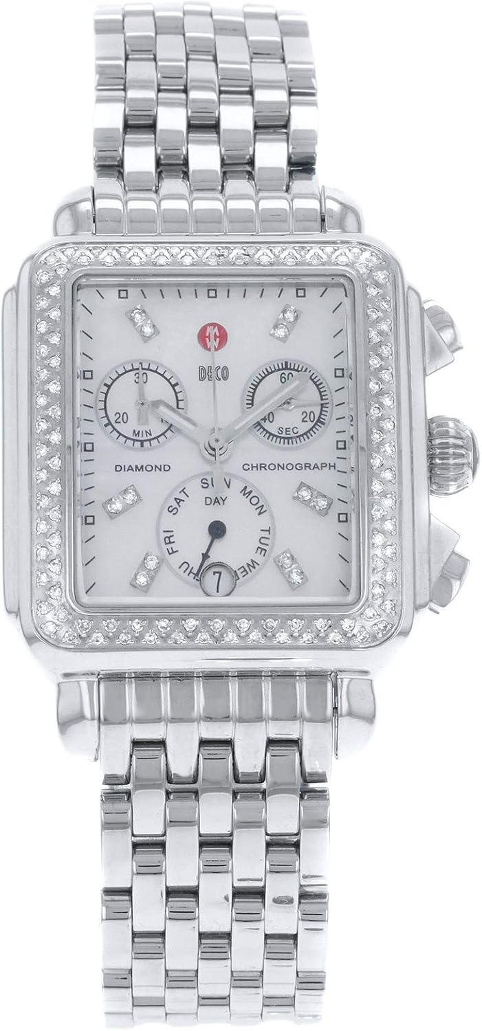 Womens Deco Day Diamond Chronograph Watch B227235
