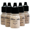 Airbrush Water-based Foundation 0.50 Fl. Oz. Bottles in 5 Assorted Light Satin Shades L8803
