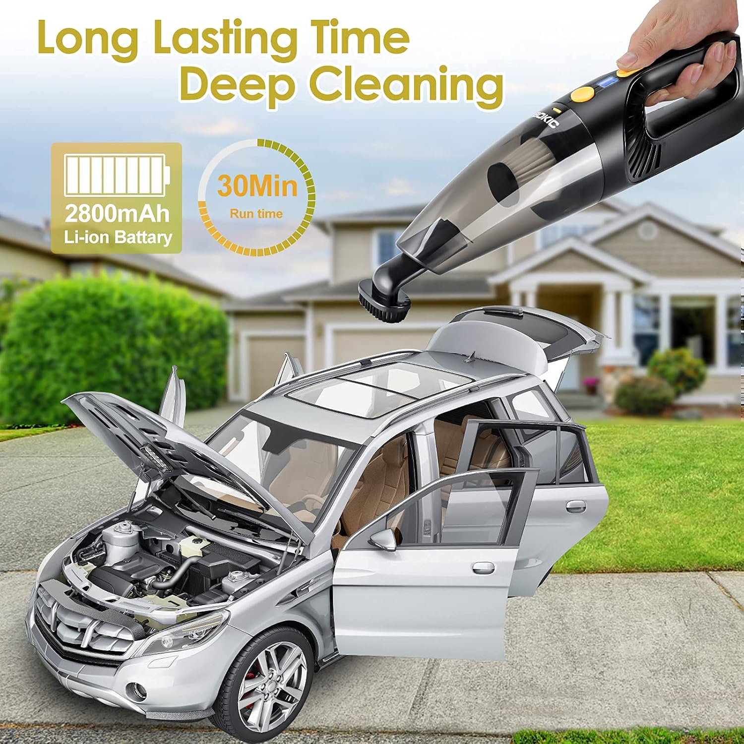 Cordless Handheld Car Vacuum Cleaner 8000Pa V846588