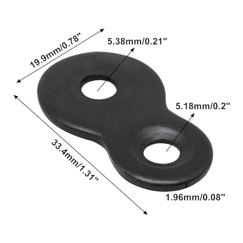 32pcs Figure 8 Table Top Fasteners with Screws (Black) K5882