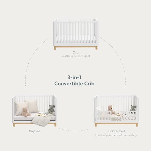 White 3-in-1 Convertible Crib R60575