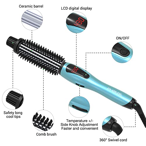 1 Inch Ceramic Tourmaline Ionic Hair Curler Hot Brush Q1935