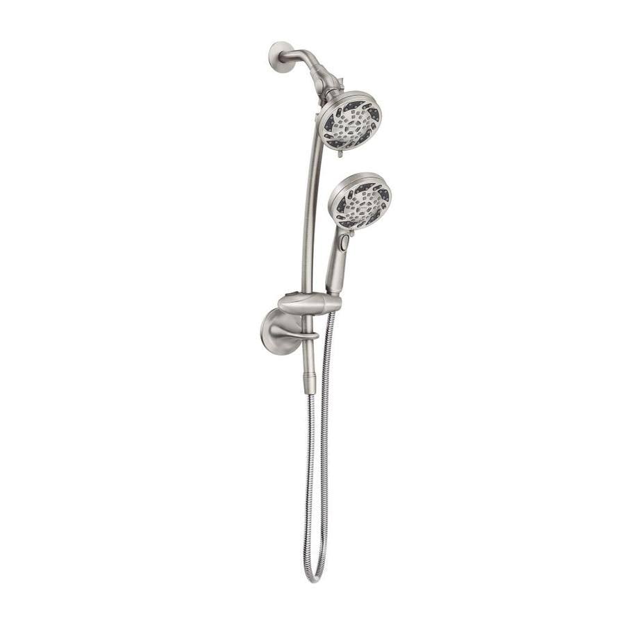 Spot Resist Brushed Nickel 5-Spray Dual Shower Head V6646