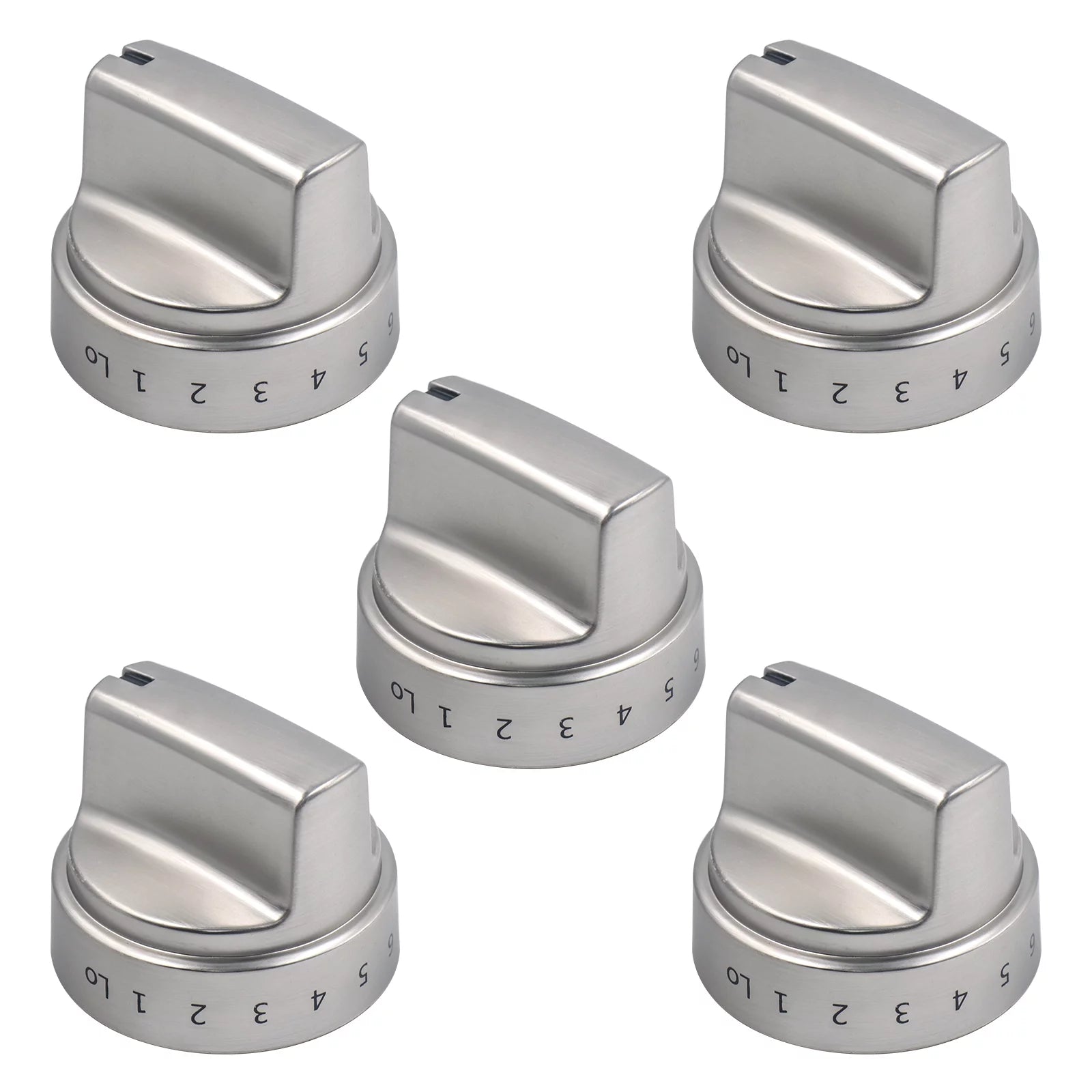 5 Packs Stainless Steel Gas Stove Knobs K57590