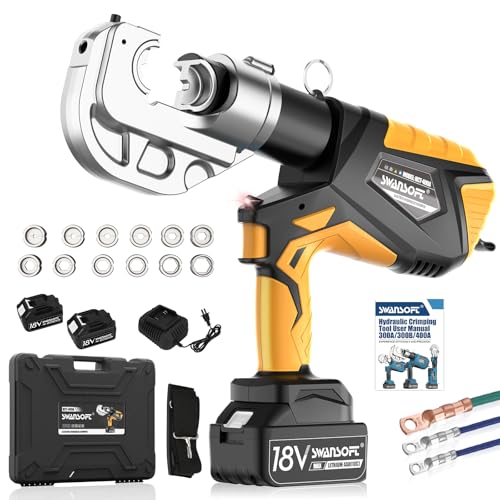 12Ton 6AWG-800MCM Rechargeable Hydraulic Crimping Tool E935850