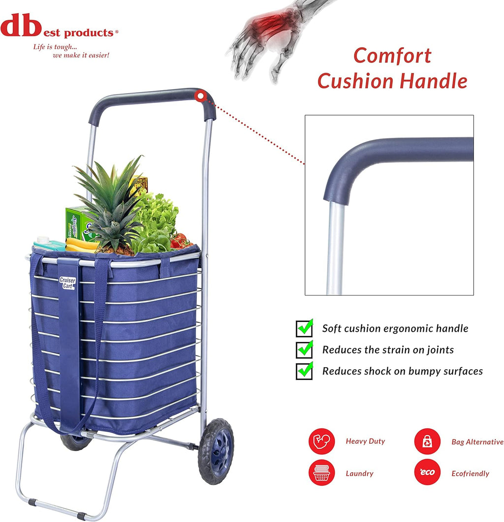 Navy Collapsible Utility Trolley V8762
