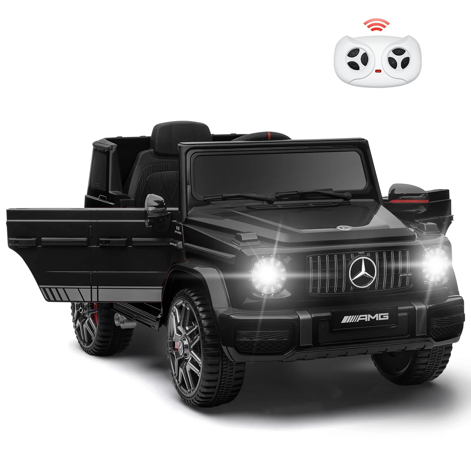 Black 12 V 10Ah Kids Ride on Car L28536