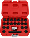 22Pc Wheel Locking Key Anti-Theft Lug Nut Removal Set M6143