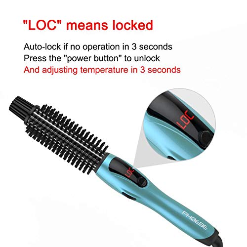 1 Inch Ceramic Tourmaline Ionic Hair Curler Hot Brush Q1935