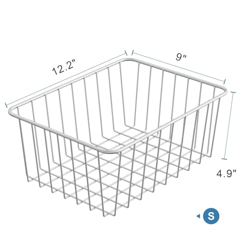 White 4 Pack Small Wire Freezer Baskets D850428