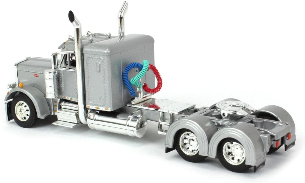 1/64 Silver Peterbilt 359 36" Flattop Sleeper with 53' Wilson Roadbrute Flatbed Trailer T67963