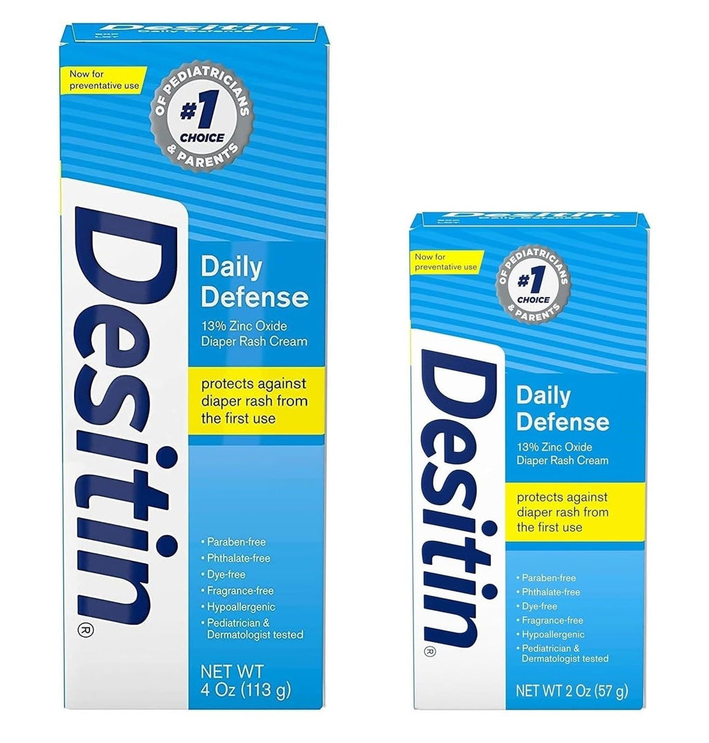4 oz and 2 oz Bundle Pack Diaper Rash Cream with Zinc Oxide O988042