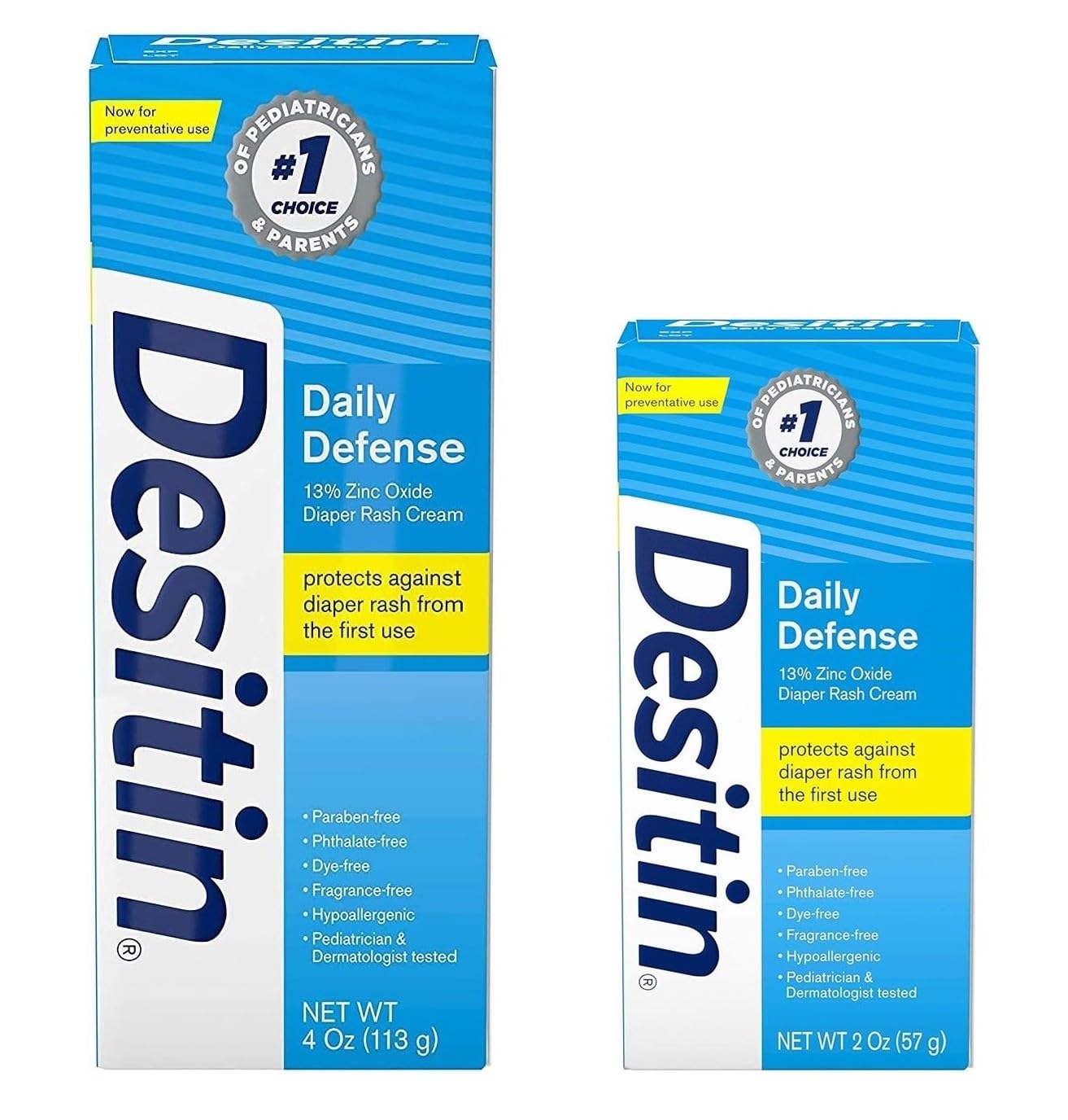 4 oz and 2 oz Bundle Pack Diaper Rash Cream with Zinc Oxide O988042