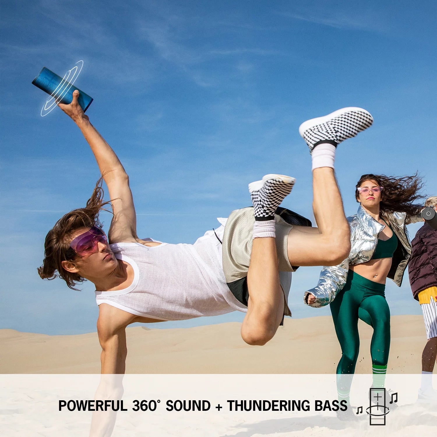 Night Black Portable Waterproof Bluetooth Speaker M3887