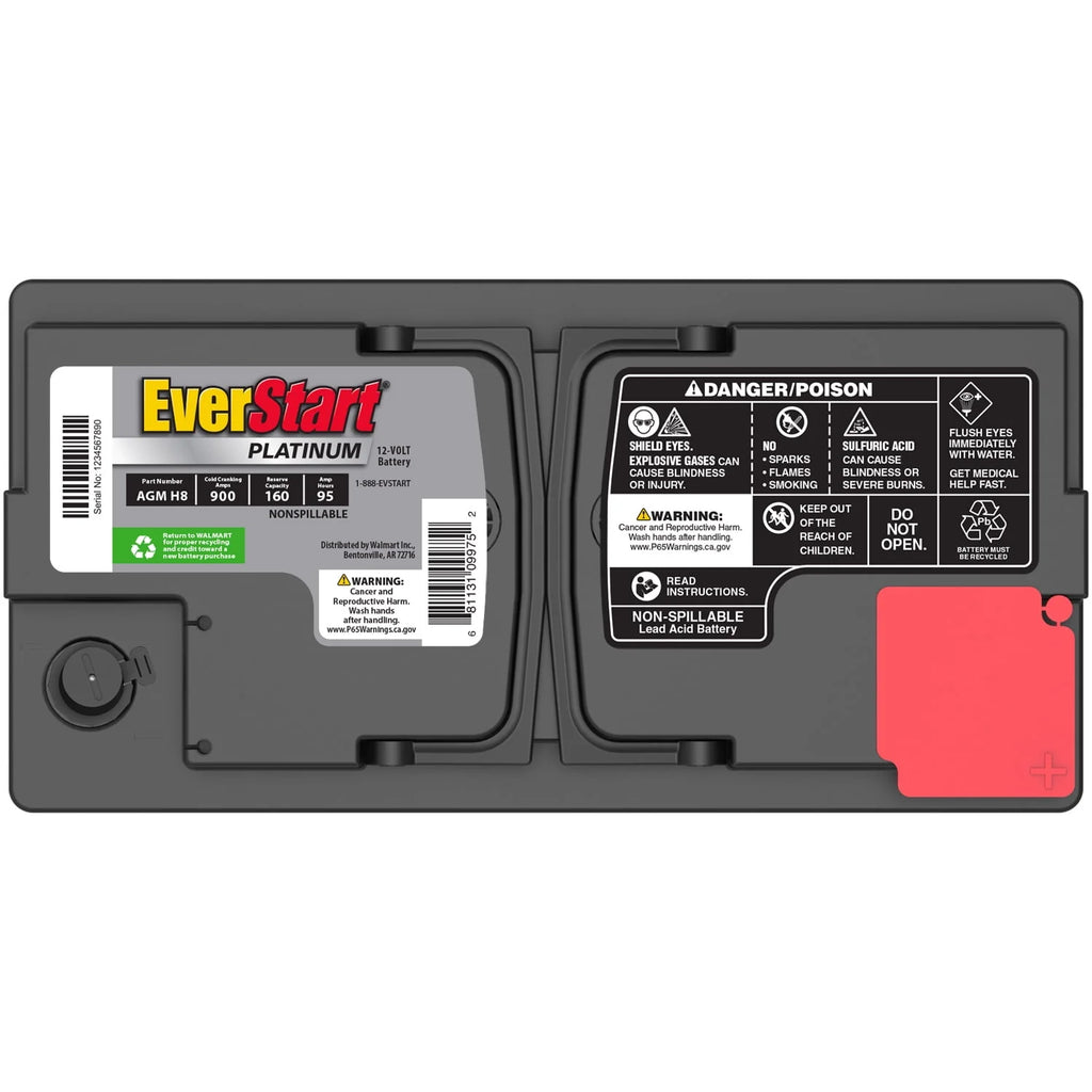 Group Size H8 AGM Battery, 12 Volt, 900 CCA L6787