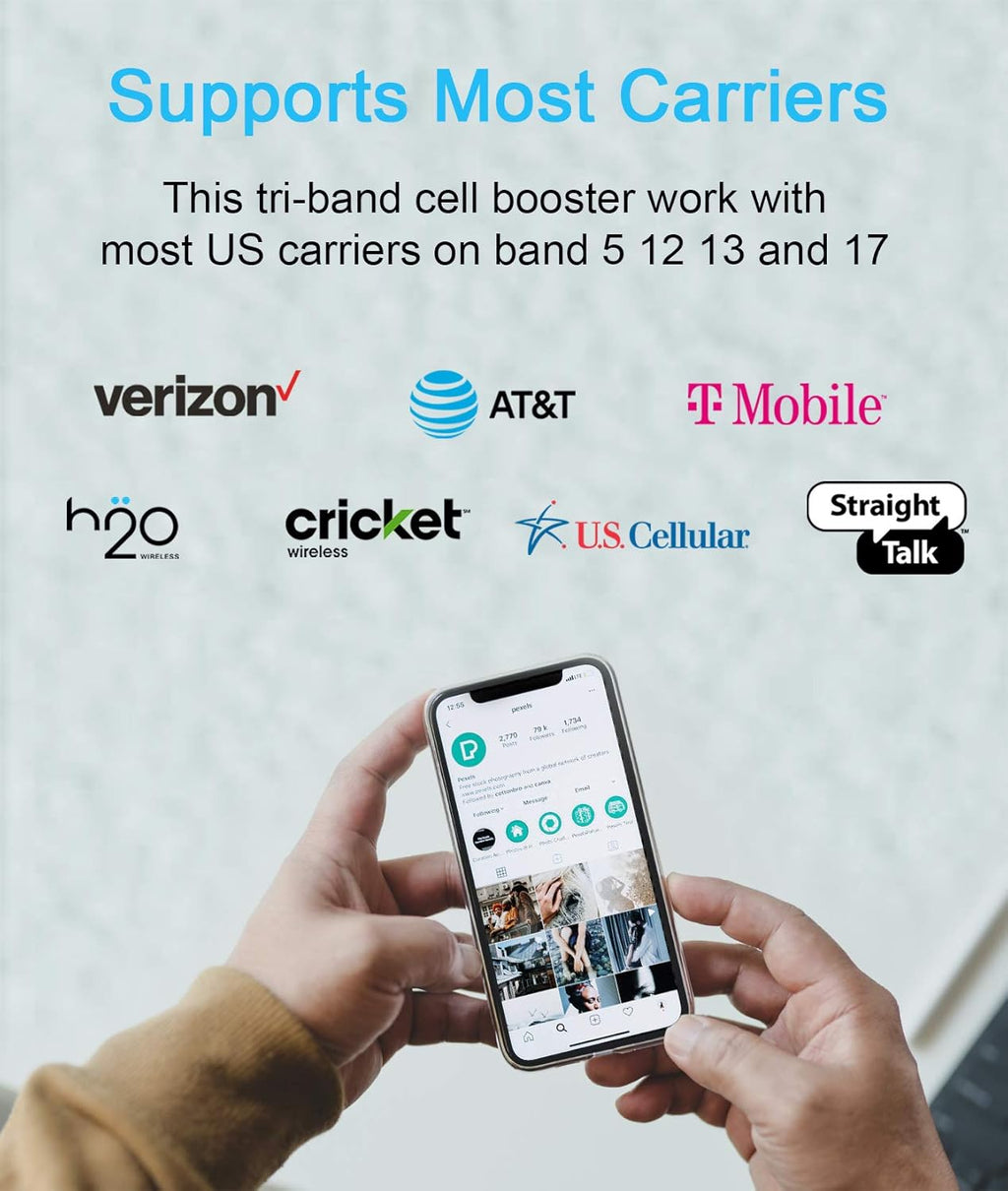 Cell Phone Signal Boosters 5G 4G LTE A1404