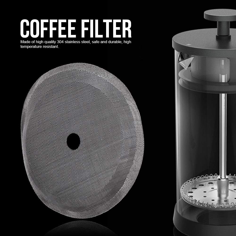 5Pcs Stainless Steel French Press Filter Replacement Mesh Screen X31016