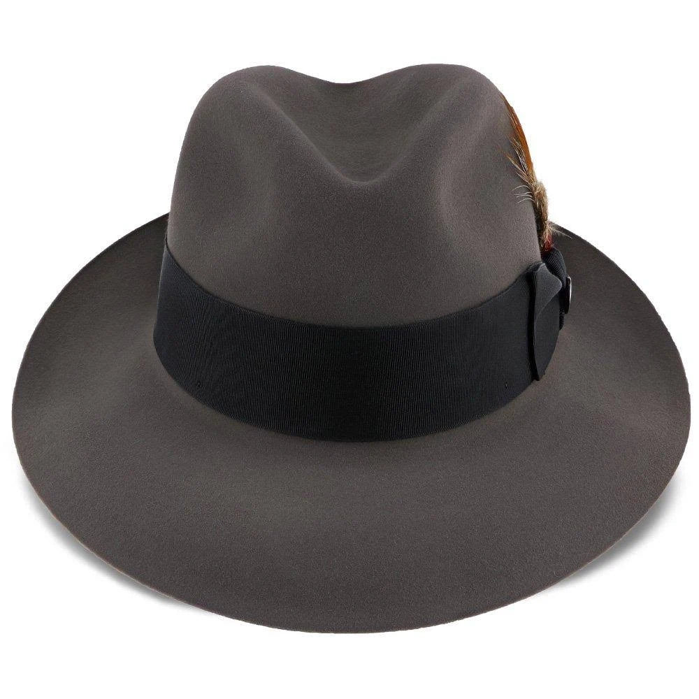 Beaver Fur Felt Fedora Hat Size 7 1/4 Caribou W409710