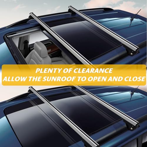 Universal Aluminum Roof Rack Cross Bars with 2 Locks S743