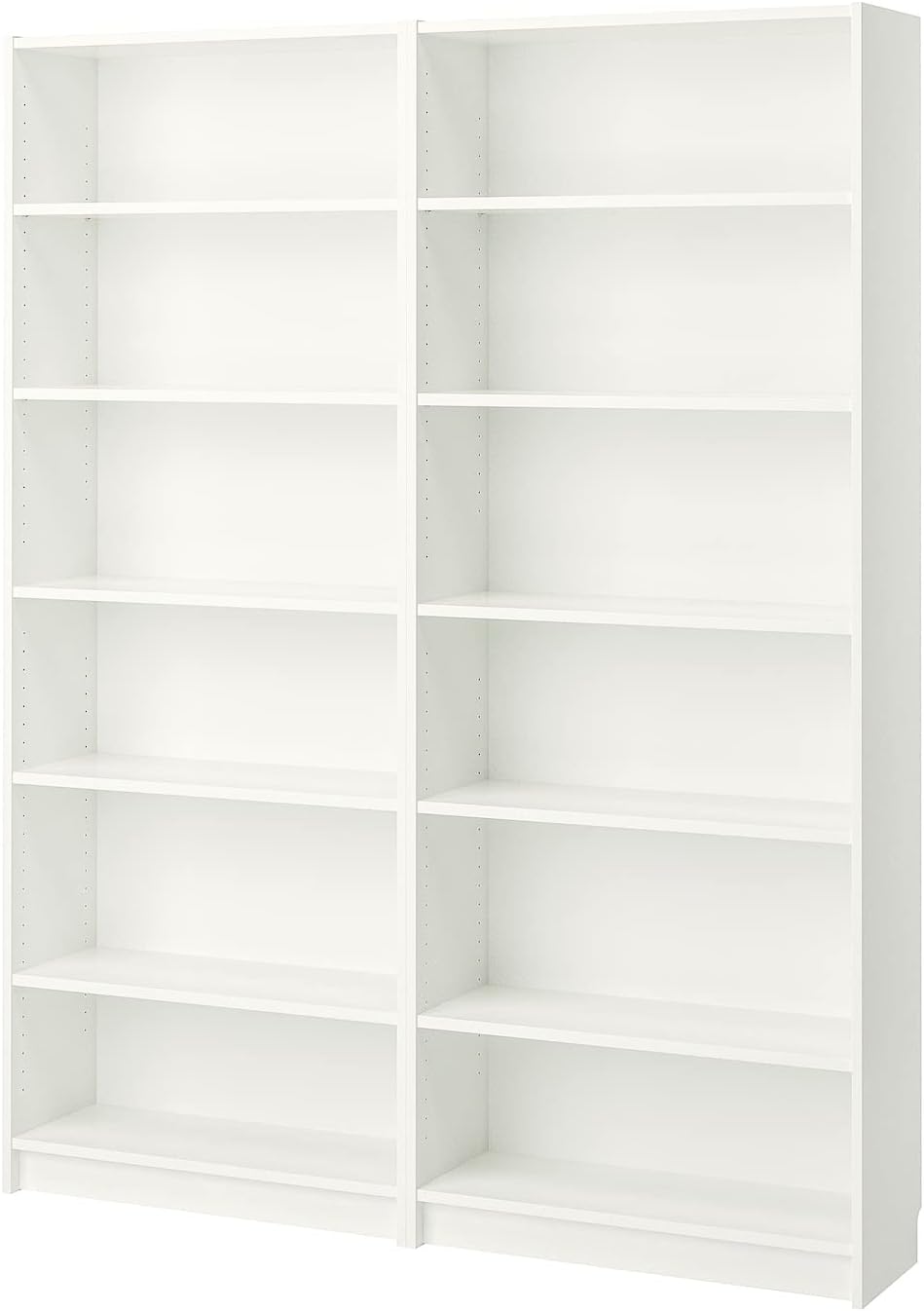 White 63x11x79 1/2 Bookcase W877