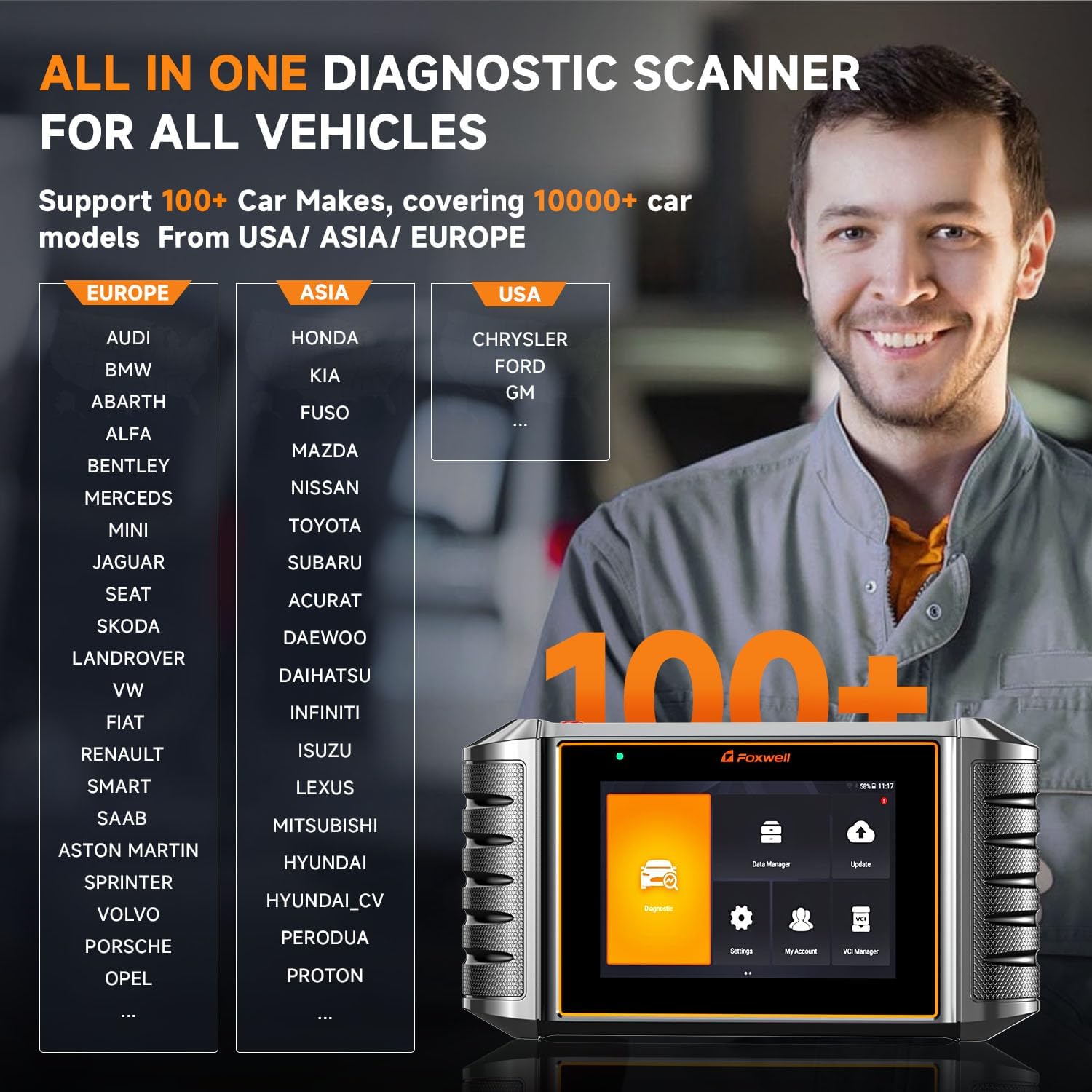 Automotive Scan Tool with 12+ Service Resets Q58628