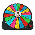 24 Inch Spinning Prize Wheel - 18 Slots Tabletop Roulette Spinner - Dry Erase Marker (Red) N183526