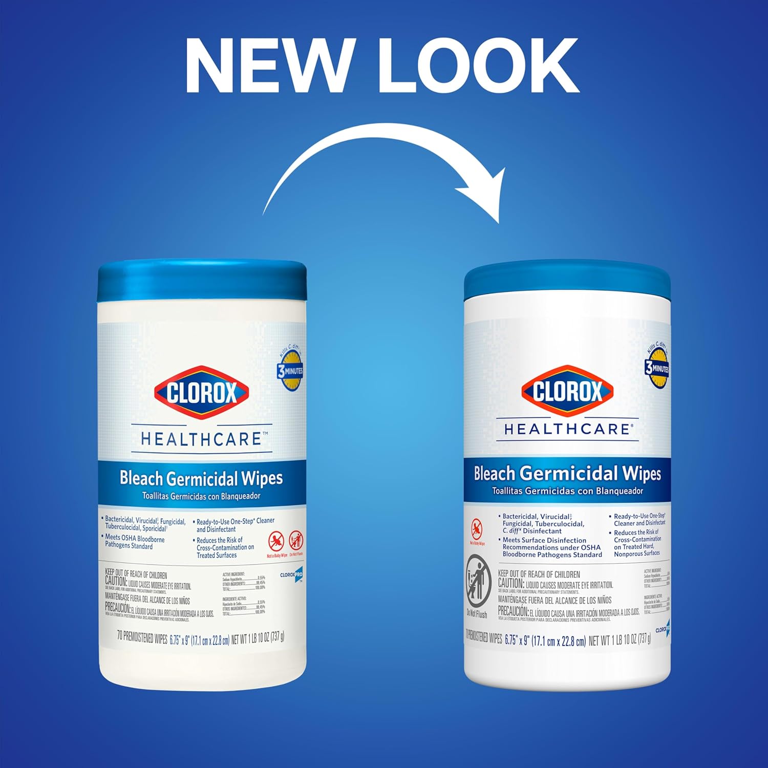 70 Count Bleach Germicidal Wipes D9537