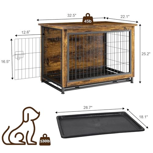 Grey Wooden Dog Kennel Table E80556