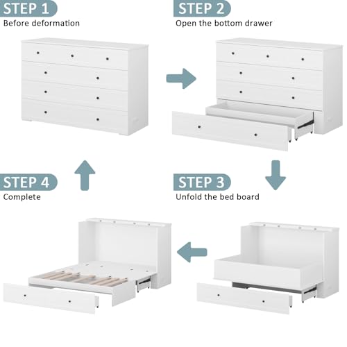 Queen Murphy Bed with Storage X6444
