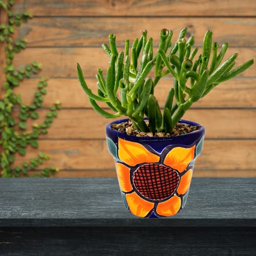Set of 3 Hand-Painted Talavera Planters P3041