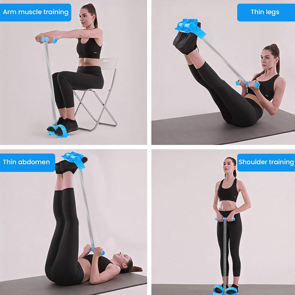 Single Spring Pedal Resistance Band Exercise Equipment O705032