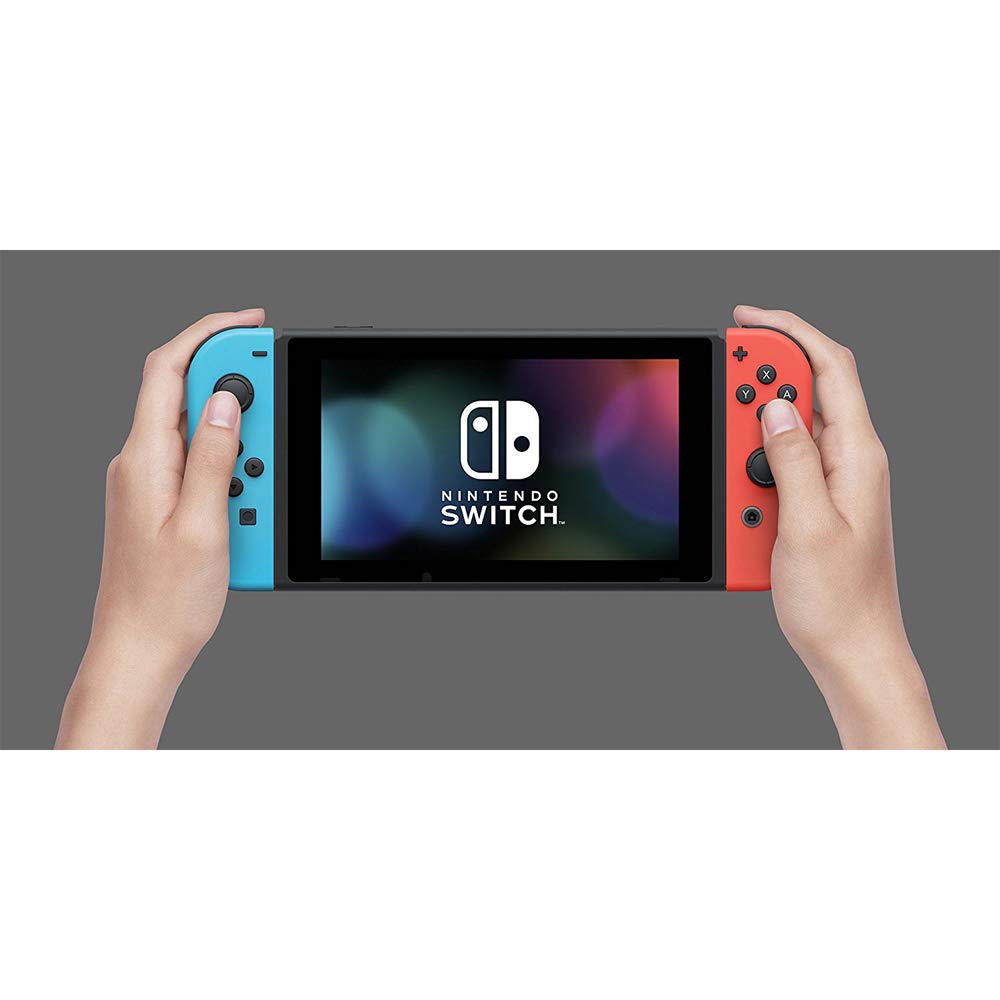 32 GB Console with Neon Blue & Red Joy-Con Bundle with Mario Kart 8 Deluxe + Super Mario Party + Super Mario Maker 2 + Minecraft B1721