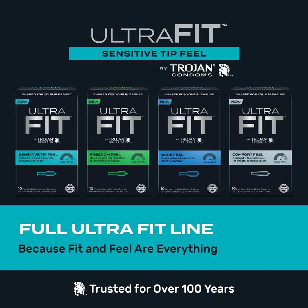 Ultrafit Sensitive Tip Condoms, 10 Count X62174