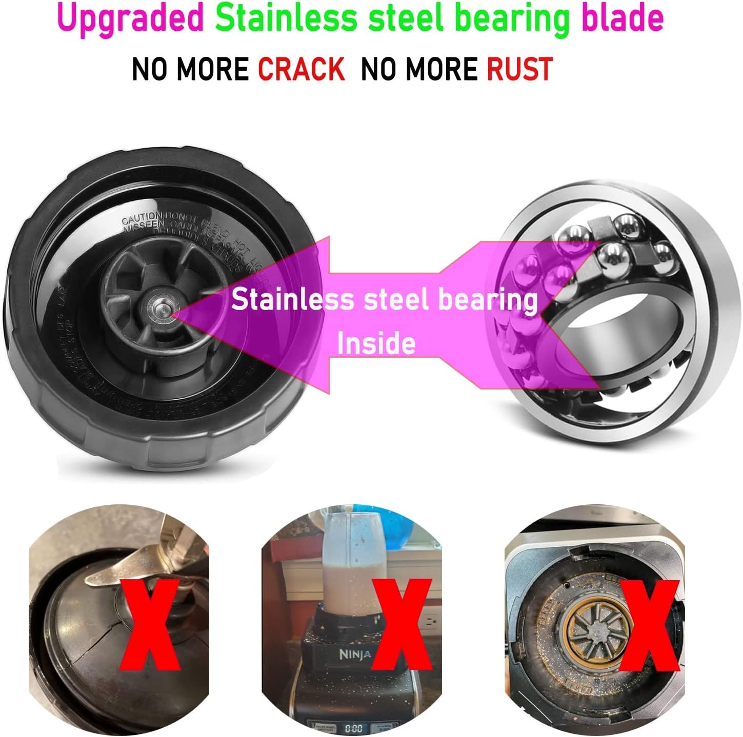 Replacement 6-Fins Female Blender Blade Parts A801327