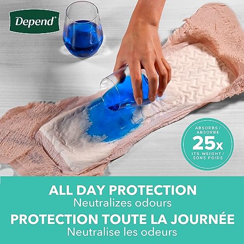 Medium Disposable Incontinence Underwear for Women, Blush, 18 Count R956359