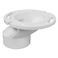 3 x 4 PVC Offset Closet Flange with Plastic Swivel Ring C36833