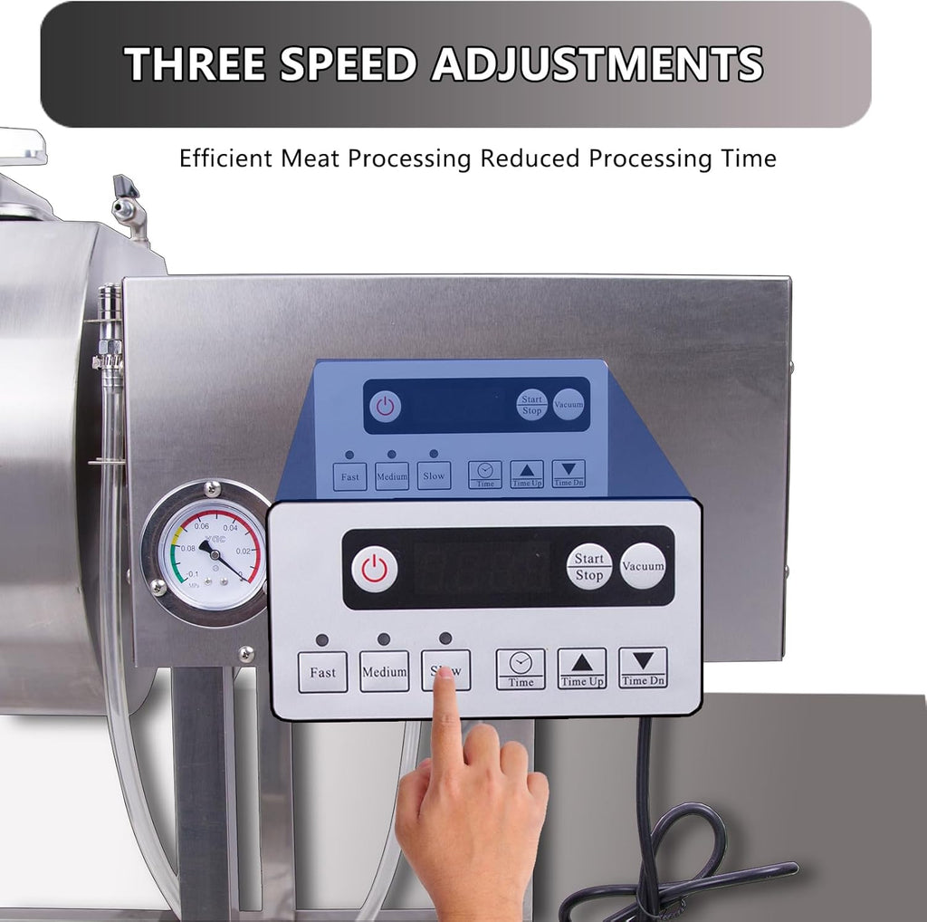 Stainless Steel Meat Tumbler 90lb Vacuum Curing Machine N7770
