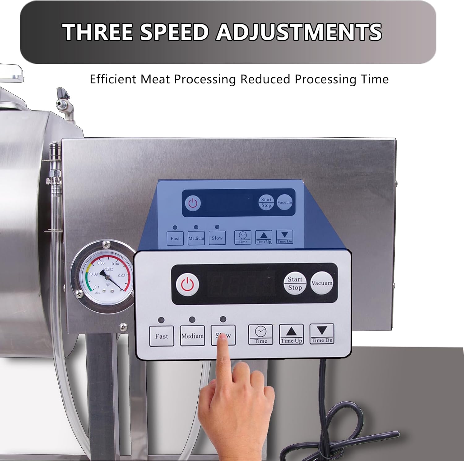 Stainless Steel Meat Tumbler 90lb Vacuum Curing Machine N7770