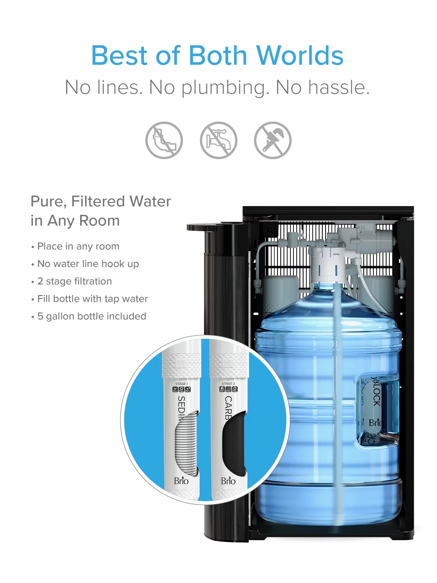 Self-Cleaning Bottom Loading Water Cooler Dispenser R156254