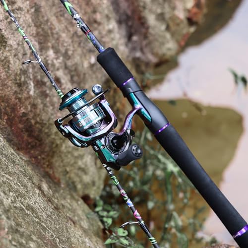 IM7 Graphite Baitcasting Spinning Fishing Rod and Reel Combo D559