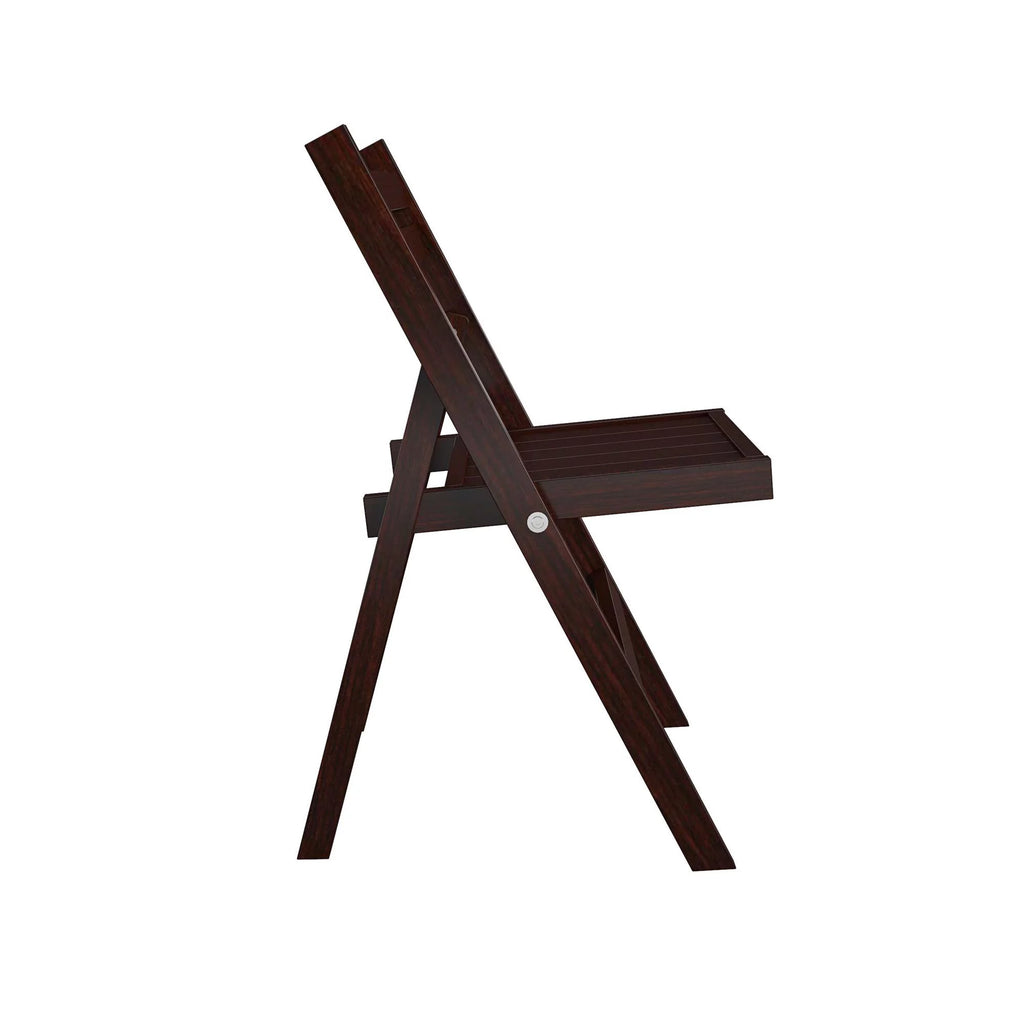 Dark Mahogany Folding Wood Chair, 2-Pack M745002